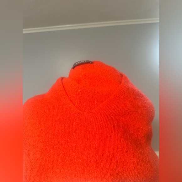 Oasis Bright Orange V-Neck Sweater - Picture 7 of 7